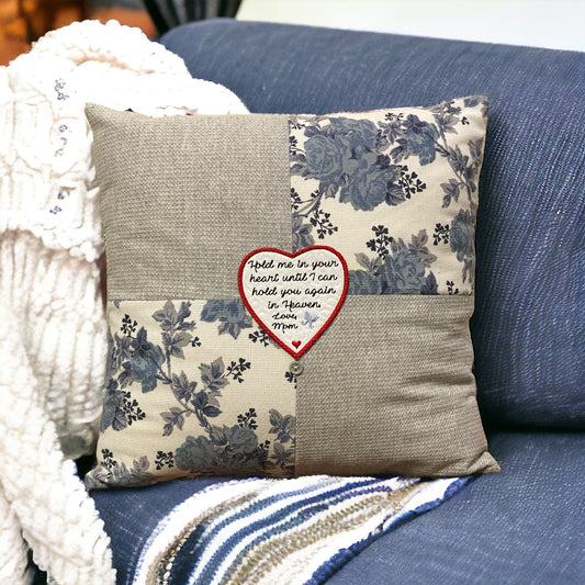 Four Patch Memory Pillow From Loved One's Clothing