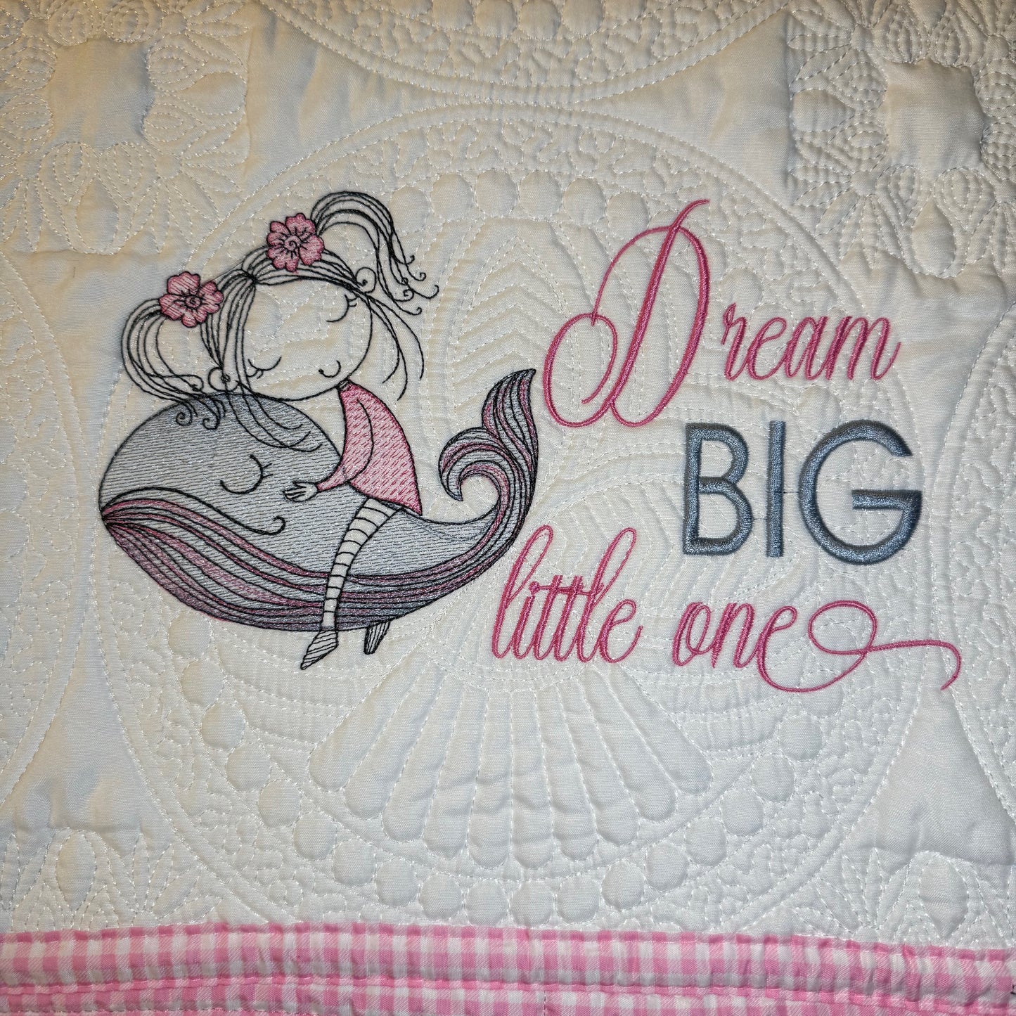 Dream Big Little One Girl Heirloom Baby Quilt