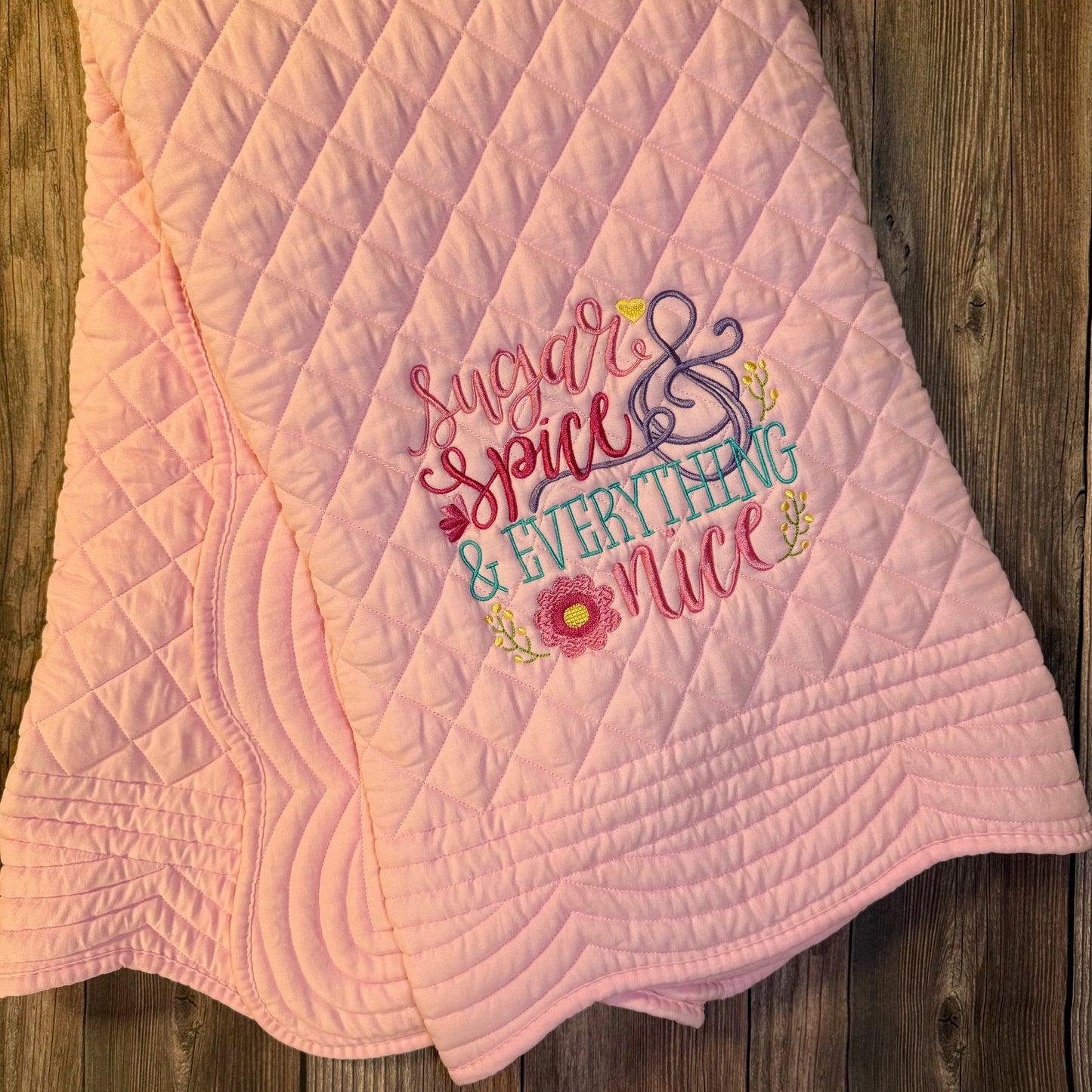 Sugar & Spice Heirloom Baby Quilt