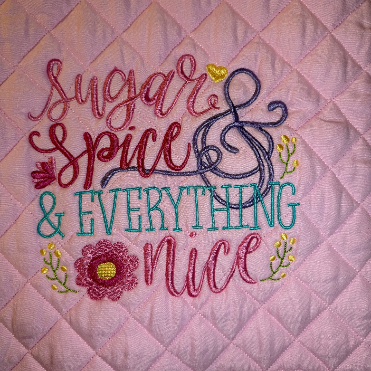 Sugar & Spice Heirloom Baby Quilt