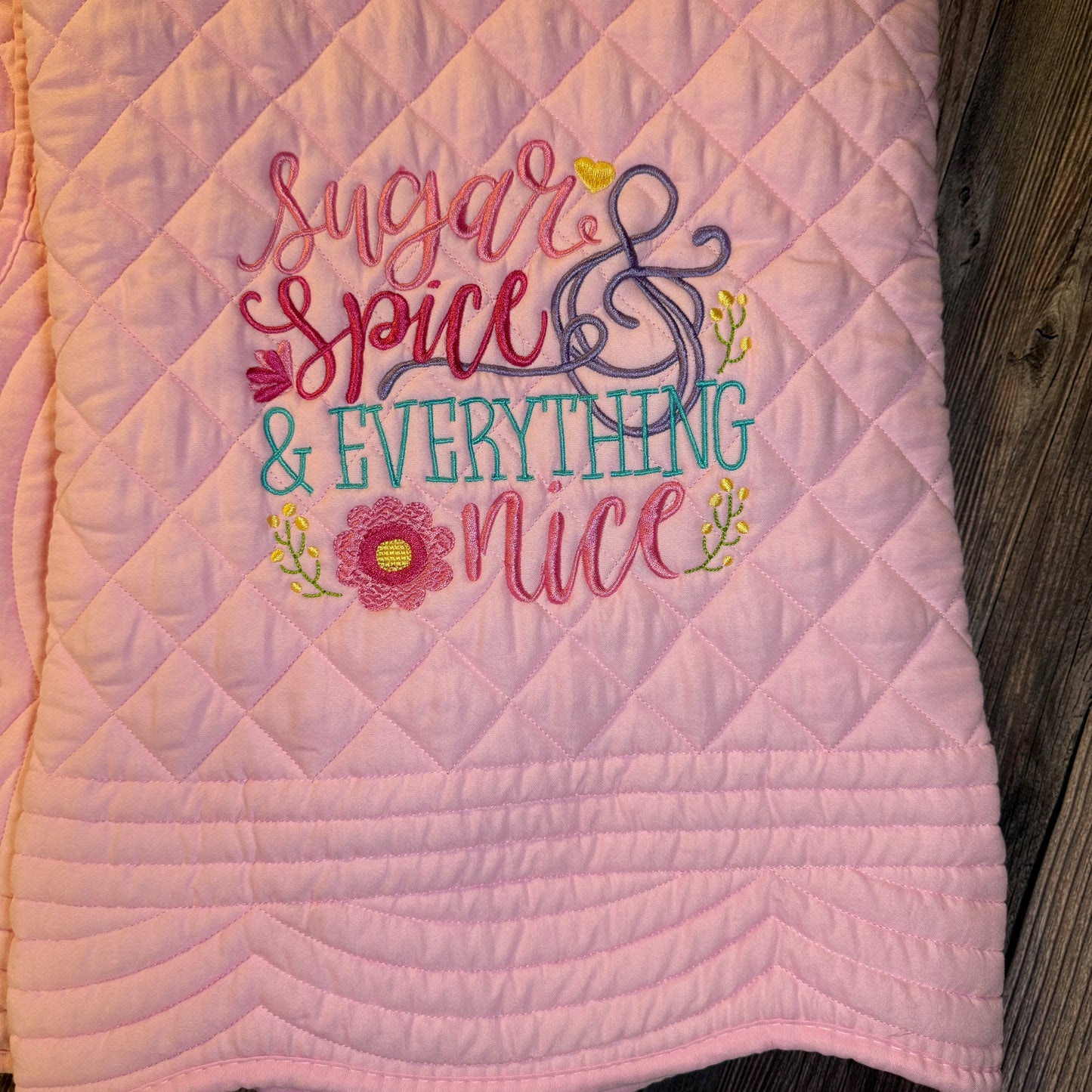 Sugar & Spice Heirloom Baby Quilt