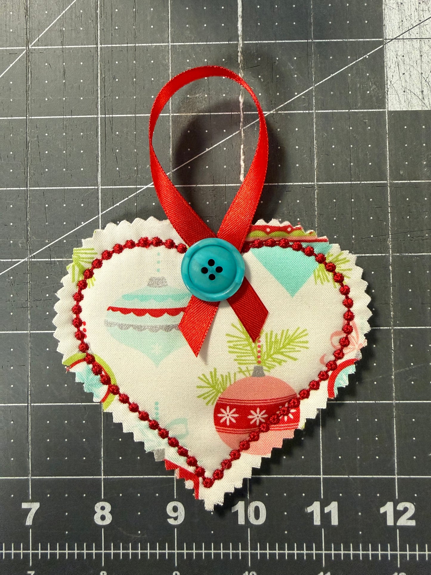 Heart Memory Keepsake Ornament Embroidery Design | In the Hoop Machine Embroidery Pattern