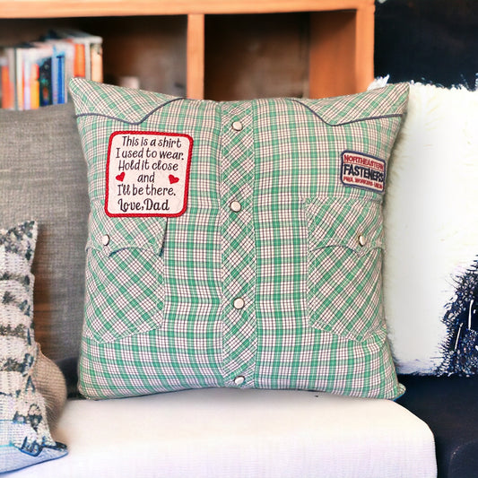 Memory Pillow From Loved One's Clothing