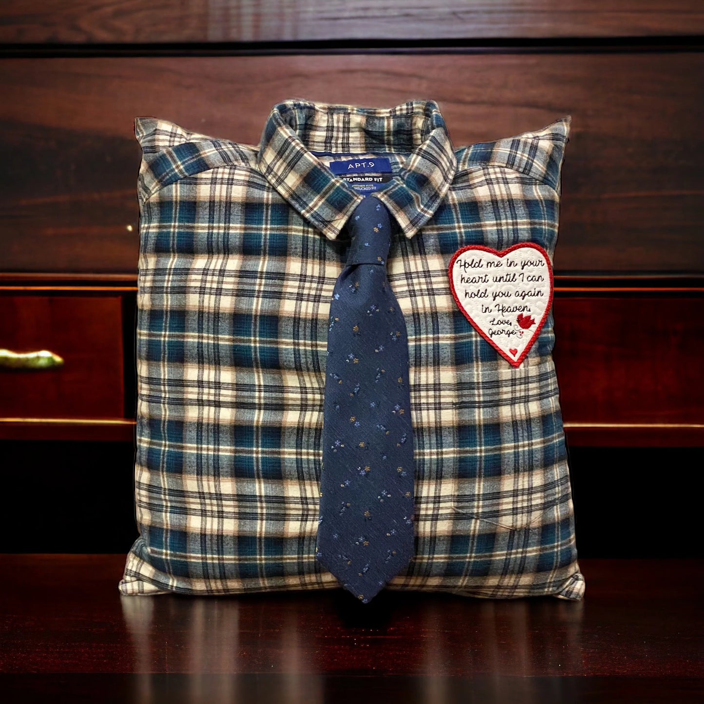 Memory Pillow From Loved One's Clothing With Collar