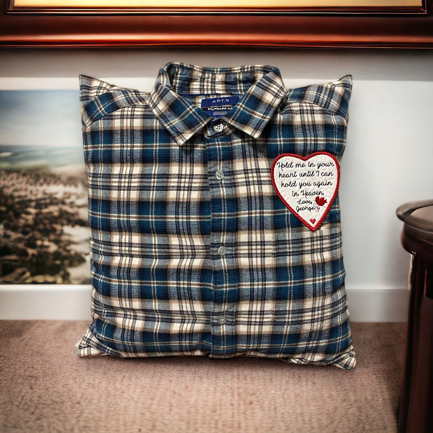Memory Pillow From Loved One's Clothing With Collar
