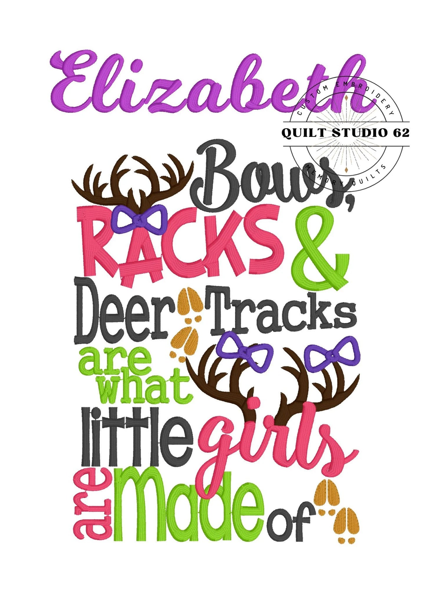Deer Tracks Pink Camo Heirloom Quilt