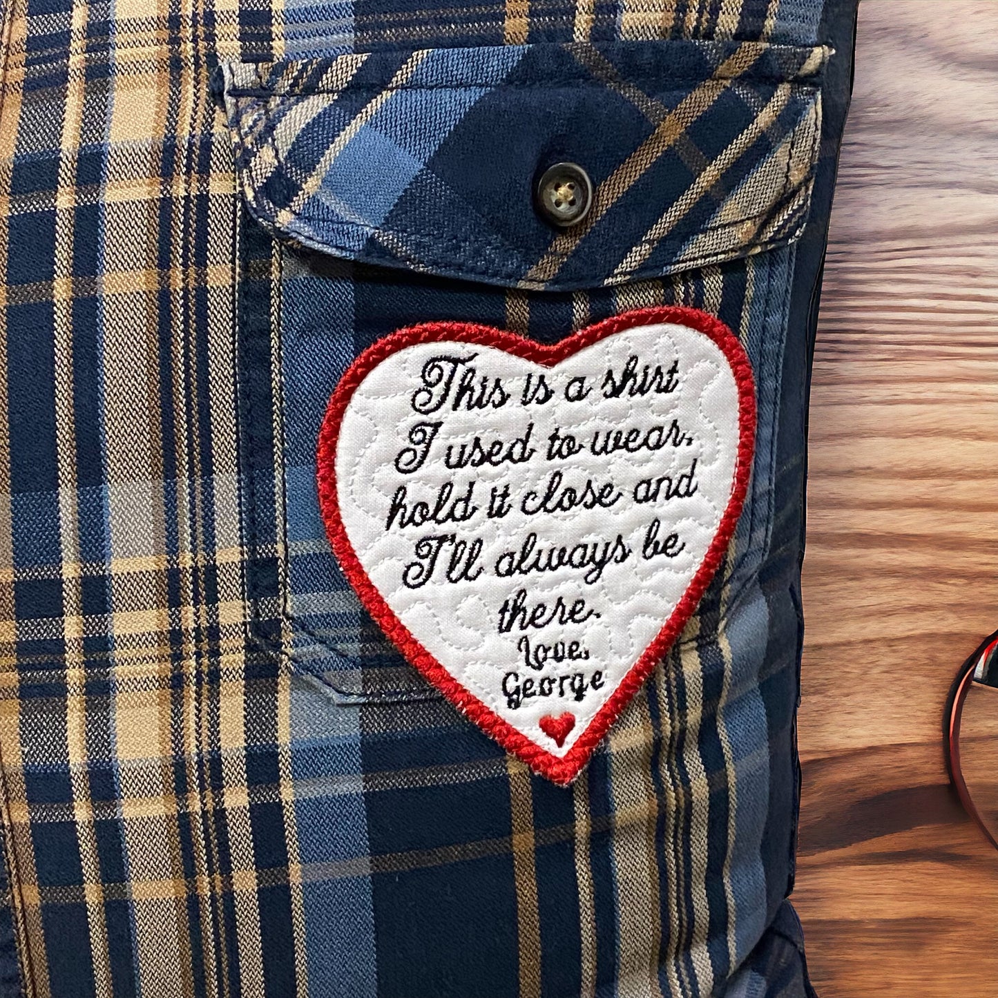 Memory Pillow From Loved One's Clothing Without Collar