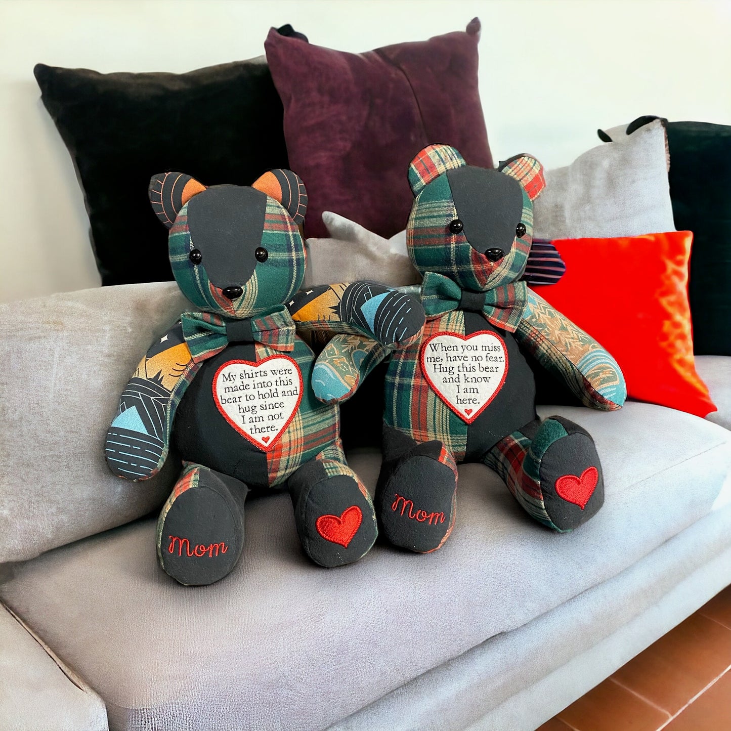 Teddy Bear Memory Keepsake 18" Tall