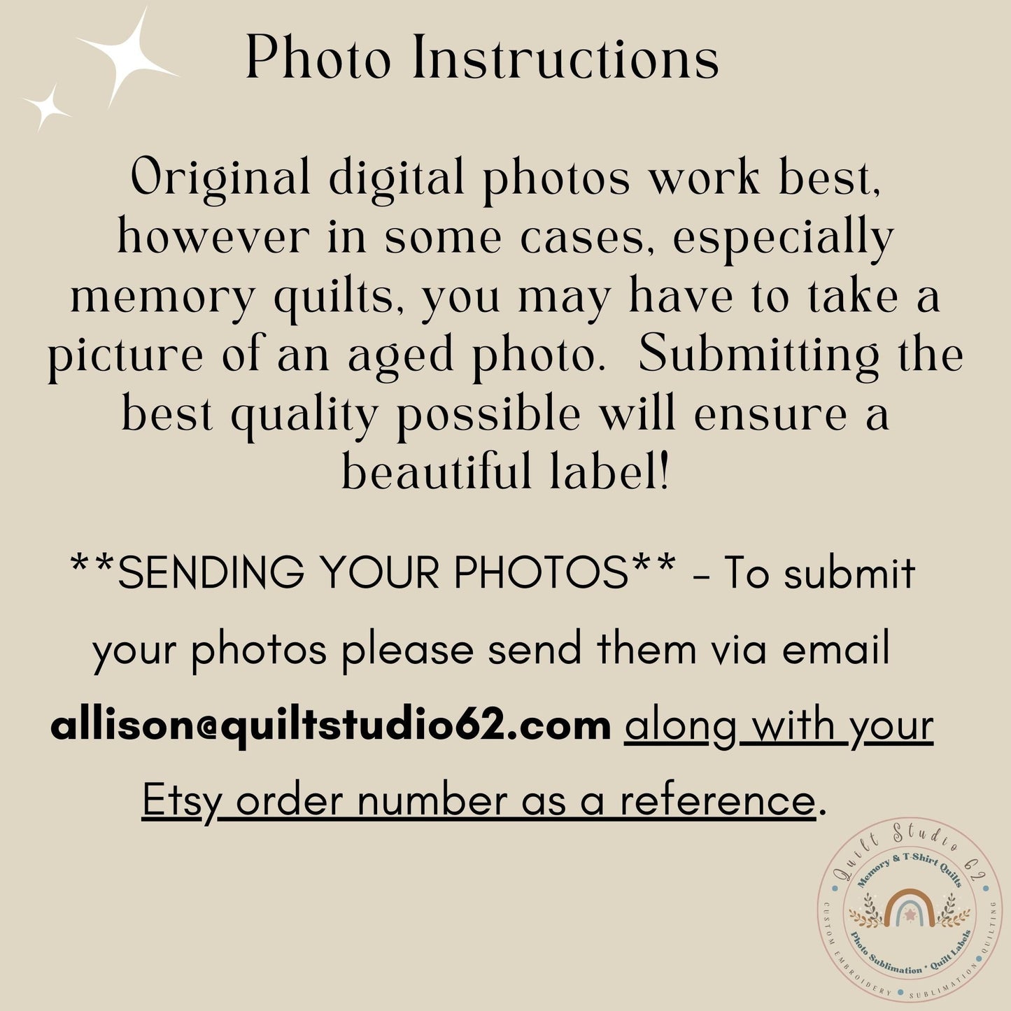 Photo Memory Quilt Label | Custom Photo Memory Quilt Label | Embroidered Memory Quilt Label | Embroidered Sublimation Photo Quilt Label