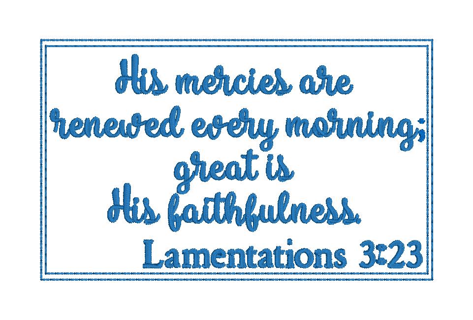 Custom Embroidered Bible Verse Label For Bible Cover - Quilt - Pillow