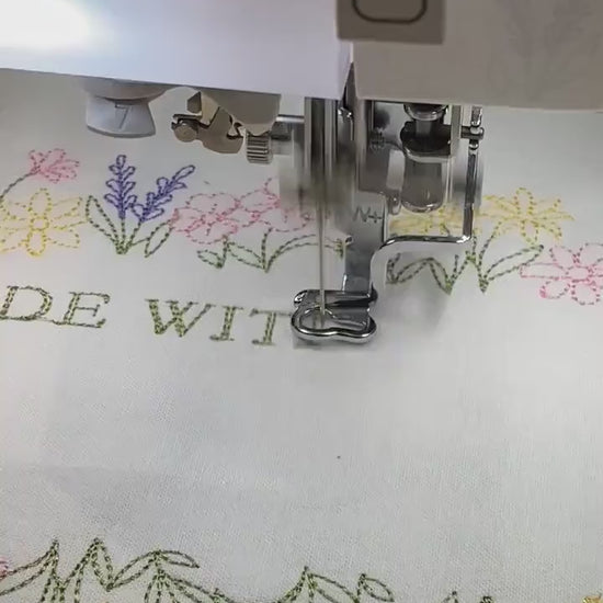 Custom Embroidered Feather Memory Quilt Label | Personalized Embroidered Feather Memory Quilt Label | Personalized Feather Quilt Label